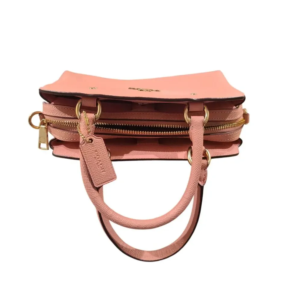 NWOT Coach Mini Lillie Carryall Petal Pink Gold Tone Hardware Crossbody Satchel - Picture 6 of 8
